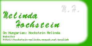 melinda hochstein business card